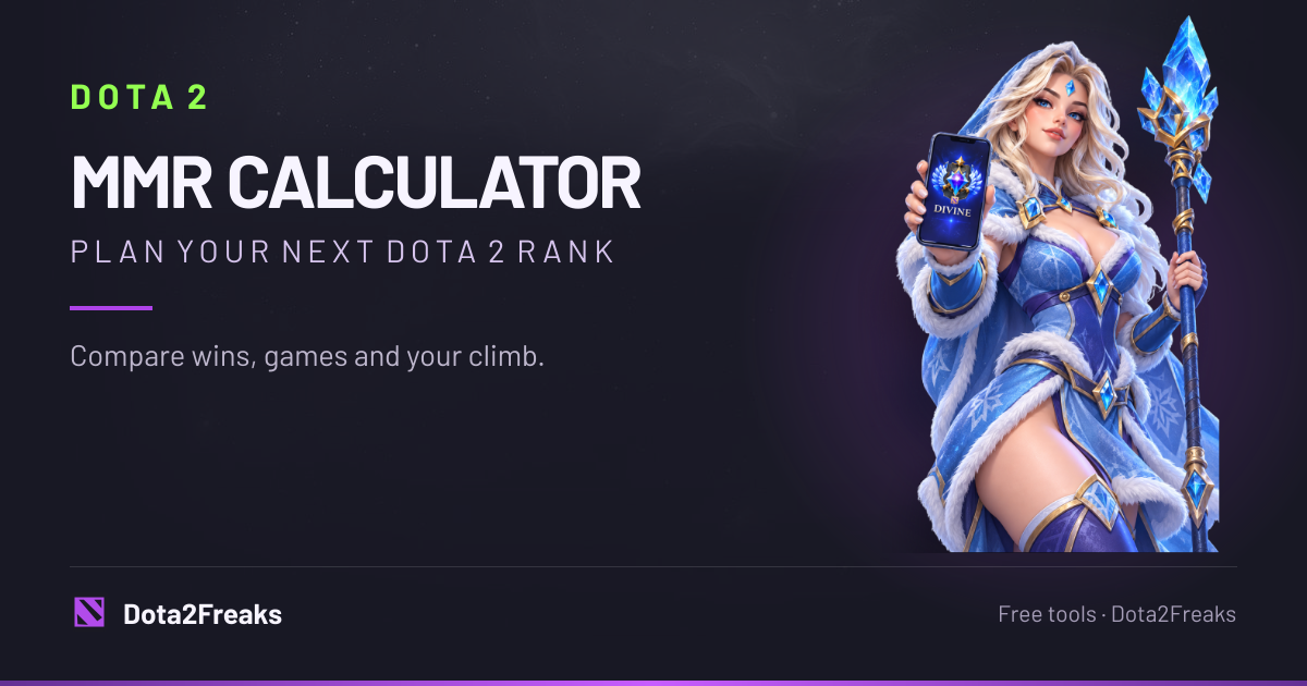 Dota 2 MMR Calculator with Crystal Maiden